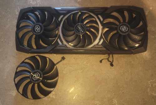 Asrock Taichi 7900 XTX Graphics Card Full Shroud Black + Replacement Fan