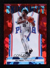 2020-21 Panini Contenders Optic Uniformity Red Cracked Ice Prizm Joel Embiid r4i