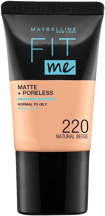 Maybelline Fit Me Matte & Poreless Foundation 18 -220 NATURAL BEIGE