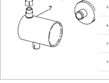 1252684c2 Genuine Nos Ih Muffler For Tractor 3088-3688