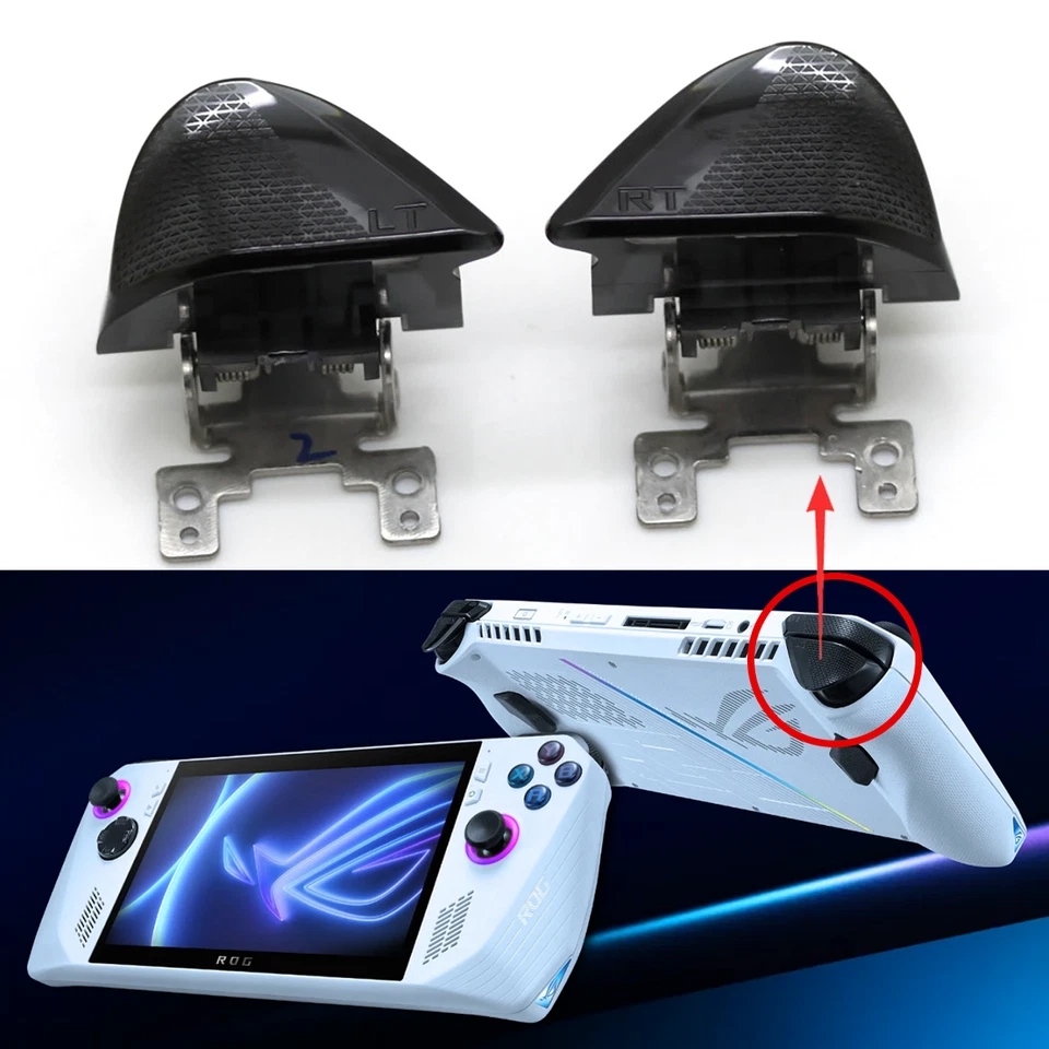 OEM Left Right LT / RT Key Keys Buttons Trigger +Tools Replace For Asus ROG Ally - Image 2 of 4