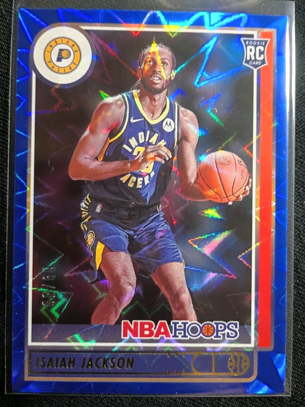 2021-22 NBA Hoops Rookies Blue Explosion Isaiah Jackson RC #d  09/59