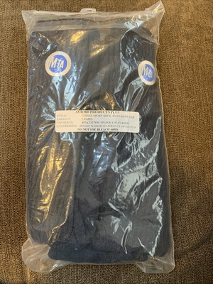 #ad MTA Logo Unisex Sport Socks Navy Blue Workwear Streetwear 3 Pairs Large A1404 $14.99