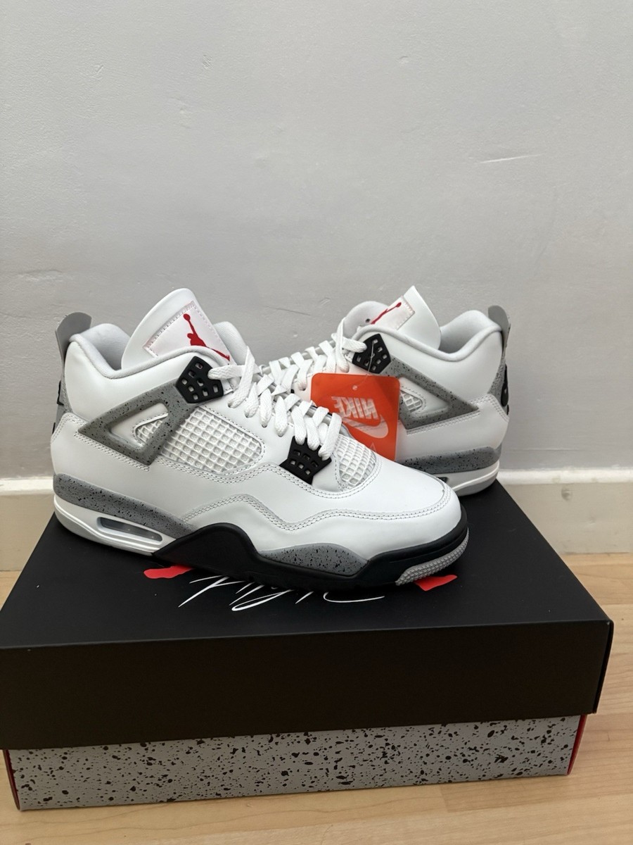 air jordan 4 white cement size 9