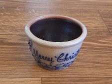 1994 Salmon Falls Stoneware Merry Christmas Holly Berry Small Bowl Custard Cup!!