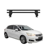 Menabo DachträGer GrundtäGer FüR Citroen C4 2010-2018 50Kg Alu Schwarz 2 Tlg