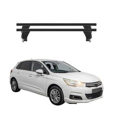 Menabo Dachträger Grundtäger für Citroen C4 2010-2018 50kg Alu Schwarz 2 tlg