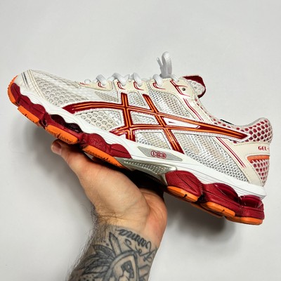 Asics Gel Cumulus 15 ''Blood Orange'' Sneaker weiß rot T3C5N Vintage Größe 41
