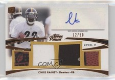 2012 Topps Prime Level V Auto Relics Copper 12/50 Chris Rainey #PV-CRA Auto 0q3