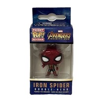 Funko Marvel Vengadores Spider-Man Araña de Hierro Bobblehead Bolsillo Pop Llavero