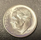 1947-S BU ROOSEVELT DIME