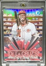 Elly De La Cruz RARE REFRACTOR INVESTMENT CARD SSP BOWMAN CHROME REDS MINT