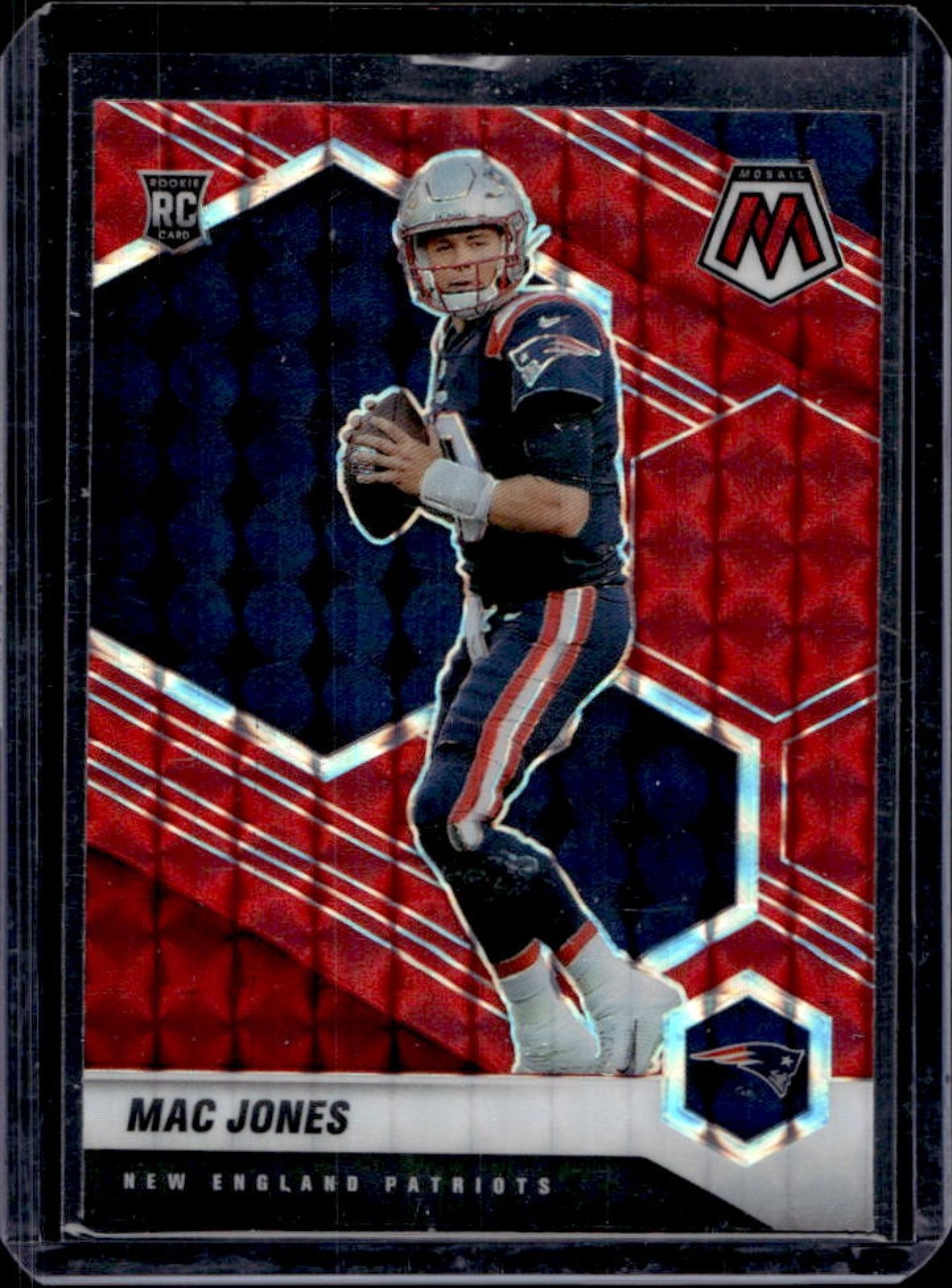 2021 Mosaic Mac Jones RC Prizm Red Rookie #306 Patriots