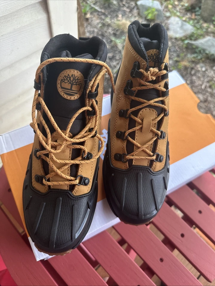 Timberland 3.5Y Converge Midlace Impermeable Trigo Nubuck Cuero #1A63F5 Foto 3 de 4