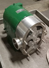 TRI-CLOVER POSITIVE DISPLACEMENT ROTARY PUMP 120 GPM @ 20 PSI 3" PR1253MTC14SL5