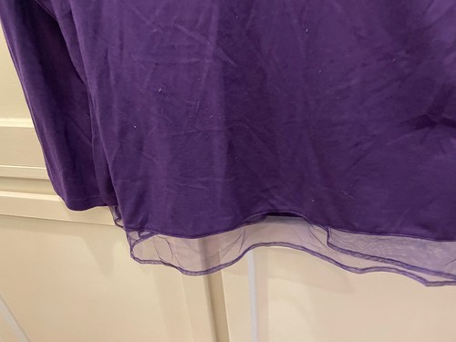 Lane Bryant New Long Sleeve V-Neck Purple Pullover 14/16 Cotton-Polyester - Picture 10 of 12