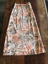 Vintage 70 s peachy earth toned hippie festival earthy maxi skirt