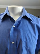 BROOKS BROTHERS  Non Iron Traditional fit Dress Shirt  Men's 16.5 36 Blue