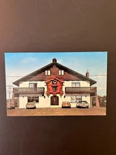 Worlds largest hand carved cuckoo clock Sault Ste Marie Ontario Canada postcard