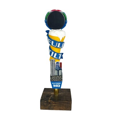 Full Tilt Baltimore 11'' Tall Draft Beer Tap Handle Bar Keg Maryland Mancave