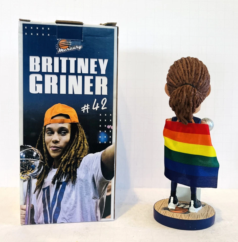 Brittney Griner 2013 #1 Pick Rainbow Pride Flag Championship 2019 Bobblehead SGA - Image 2 of 4