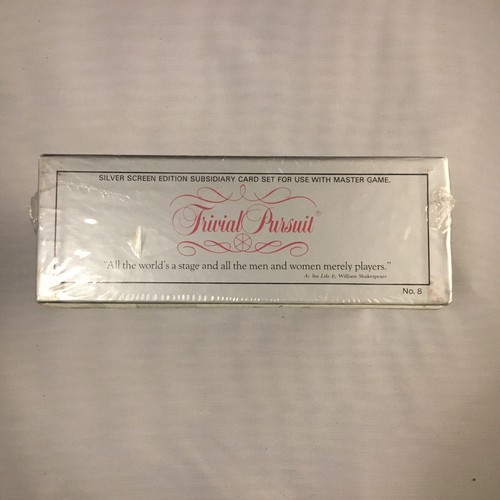 VINTAGE TRIVIAL PURSUIT SILVER SCREEN EDITION SUBSIDIARY CARD SET NEW SEALED - Picture 6 of 7