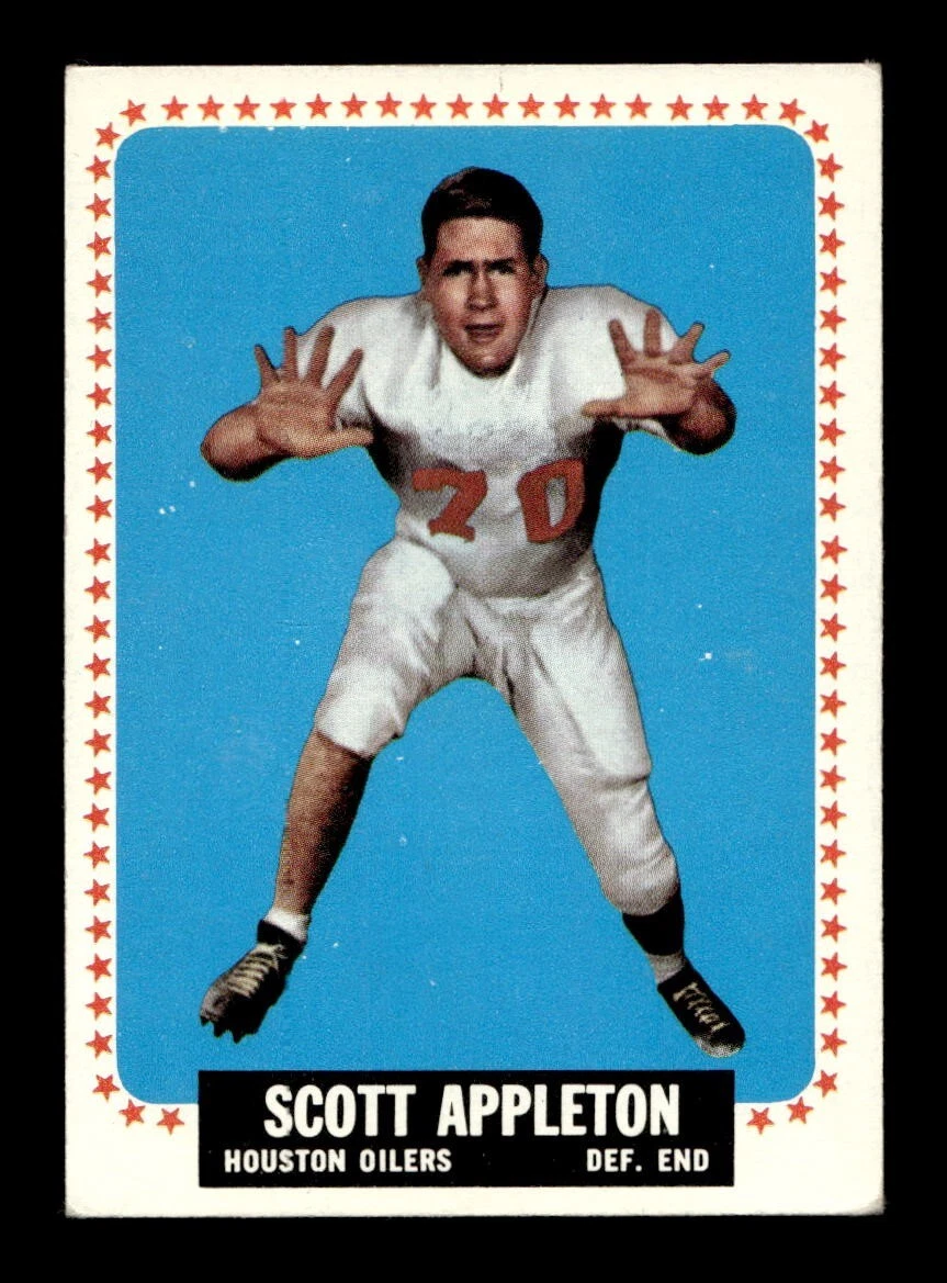 1964 Topps #66 Scott Appleton Oilers VG-EX+ *9s