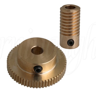 Brass Worm Gear Shaft Wheel Repairing Replacement Shaft Kits 0.5 Modulus