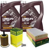 Mann Inspektionspaket 10L Mannol Longlife 504/507 5W-30 FüR VW Touareg 2.5 R5