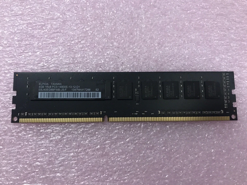 ELPIDA 12GB Kit 3x4GB 1Rx8 PC3-14900E-13-12-D1 Ram EBJ40EGB8BFWB-JS-F - Image 2 of 4
