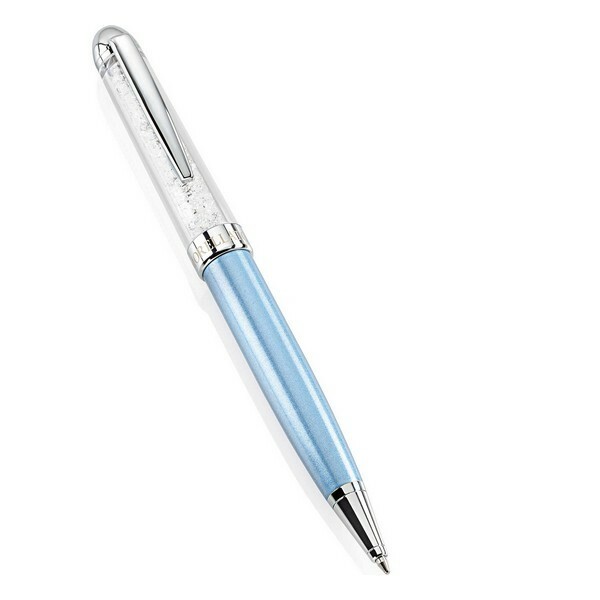 Stylo pour femme en acier inoxydable Or Rose et verre de Murano raffiné