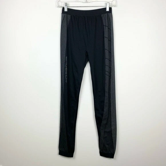 Brubeck Men's L Full Length Black Thermo Thermal Base Layer Pants