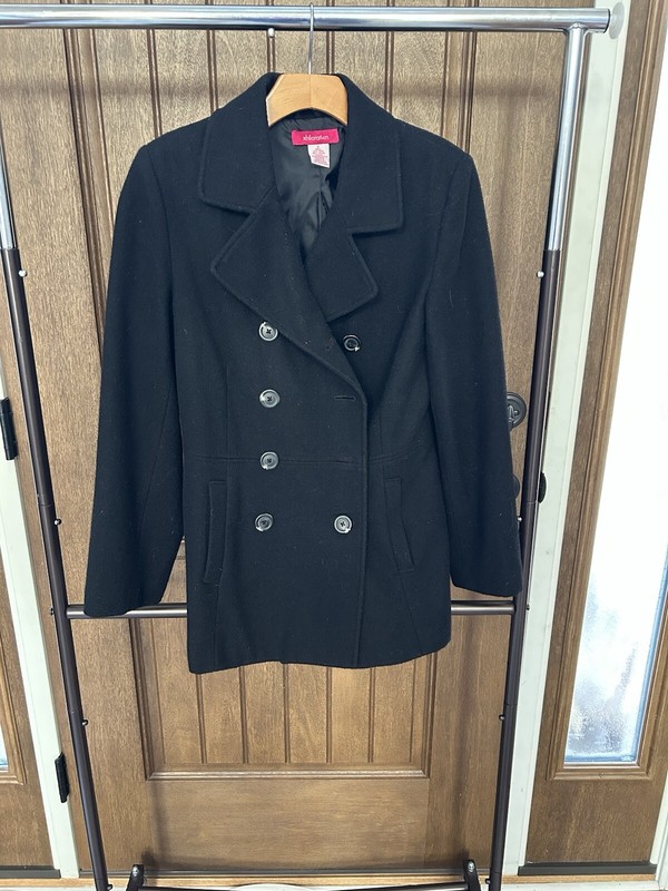 Exhilaration Women’s Pea Jacket Peacoat Small - Black