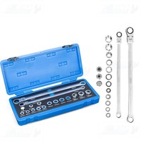 17Tlg Ring Ratschen SchlüSsel Set 8-22Mm Ratschen Werkzeug Satz FR1994 Farys