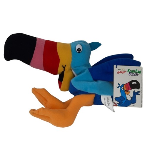 Kellogg's Cereal Mascot Plush Lot 1990s Bean Bag Toys Pop Toucan Sam Corny VTG. - Picture 6 of 7