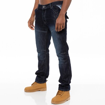 Jeans Enzo Homme Droit Extensible - Coton élastique - Nombreuses Tailles - Neuf Avec étiquettes