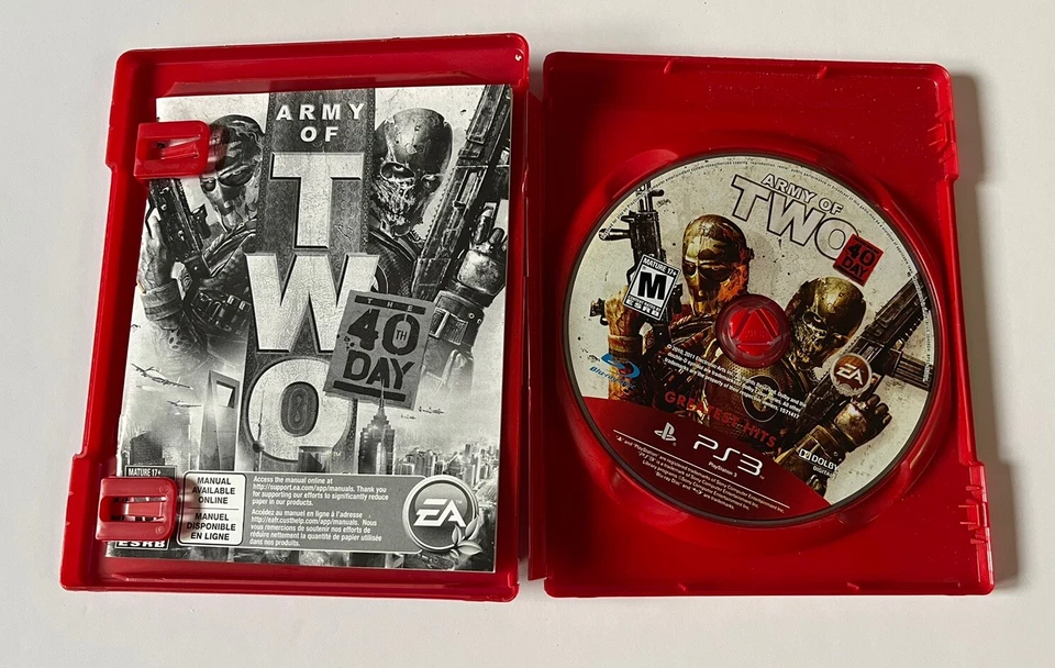 Army Of Two 40Th Day Greatest Hits 2010 Playstation 3 Complete W/ Manual Works - Image 3 of 4