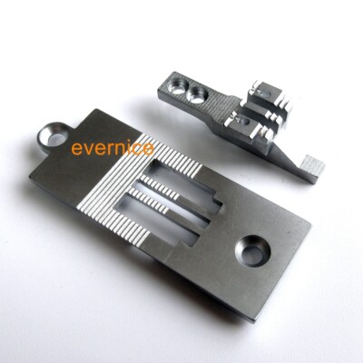 10 mm Feed Dog & Needle Throat Plate For Pfaff 1246 2-Needle Sewing Machine