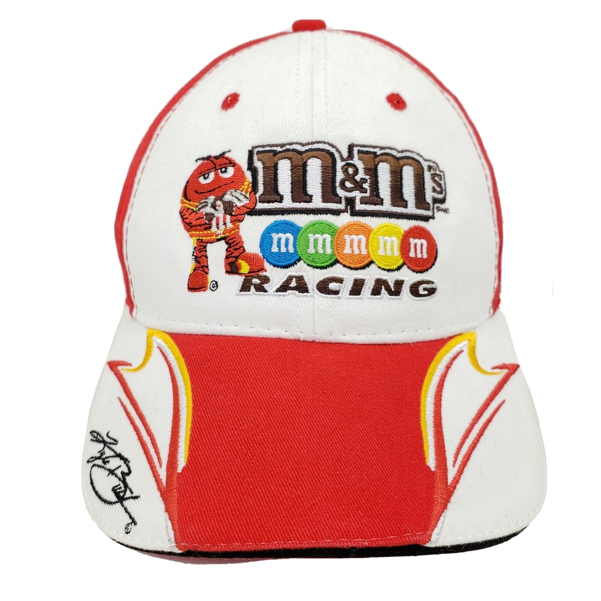2008 NASCAR Kyle Busch #18 M&M's Mars Racing Adjustable Hat Joe