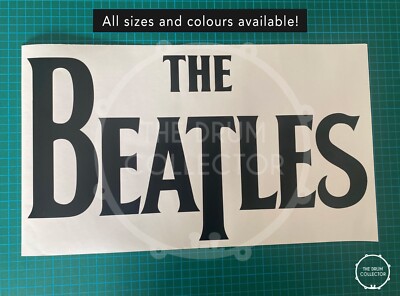 The Beatles 1966 Logo, Repro Adhesive Decal Set for Bass Drum Reso -012-