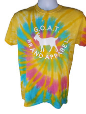 Goat Tie Dye Shirt medium Graphic Goat Animal