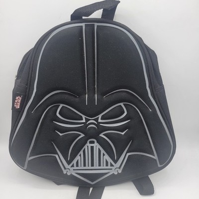Star Wars Darth Vader Mini Plush Backpack Black - Adjustable Strap 3D Face