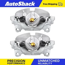 Pair Front Brake Calipers w/ Bracket for VW Jetta Beetle Golf Rabbit 2.5L