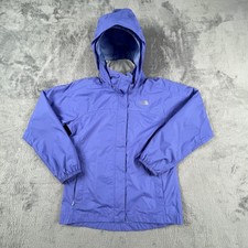 The North Face Jacket Girls Medium 10/12 Purple DryVent Hooded Rain Waterproof