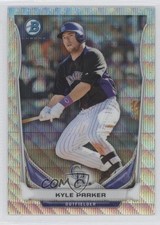 2014 Bowman Prospects Chrome Silver Wave Refractor 4/25 Kyle Parker #BCP23 1j6