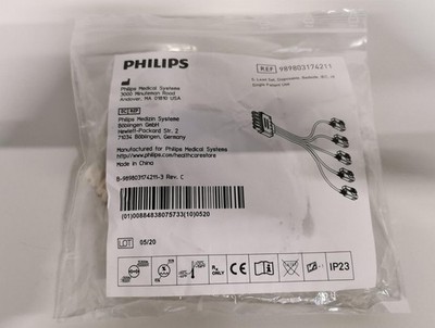 5-Lead ECG cable   Philips   REF 989803174211   5 adriges EKG-Kabel
