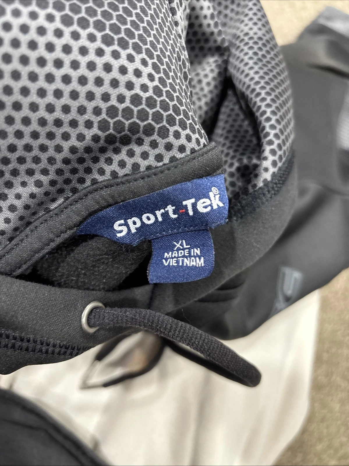 VETEMENTS Felpa con cappuccio Sport Tek unisex XL stampa grande MSC gestione costruzioni