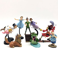 Disney Peter Pan Vintage Mini Figure Normal Set of 9 Choco Egg Furuta Used 2002