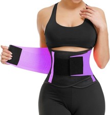 Waist Trainer Belt Color Purple  Black Size 2XL