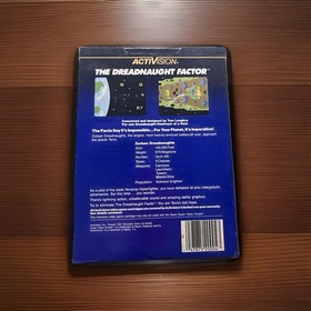 THE DREADNAUGHT FACTOR INTELLIVISION GAME CIB ! CLEANED & TESTED EXCELLENT COND.